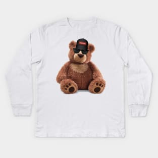 bad boy teddy Kids Long Sleeve T-Shirt